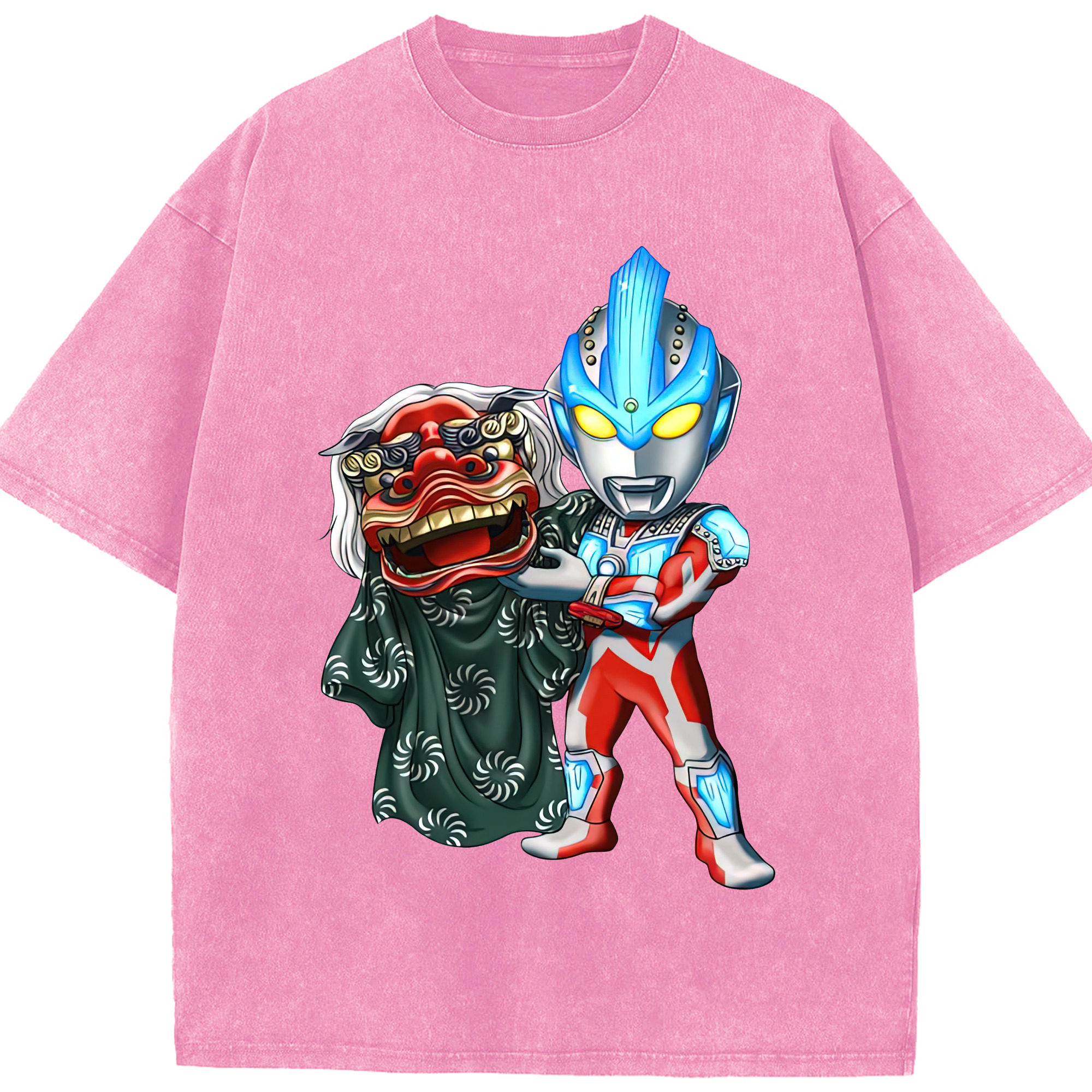 （画像用） ウルトラマン Ultraman 綿100% ヴィンテージ風 半袖Tシャツ（フロントプリント）
